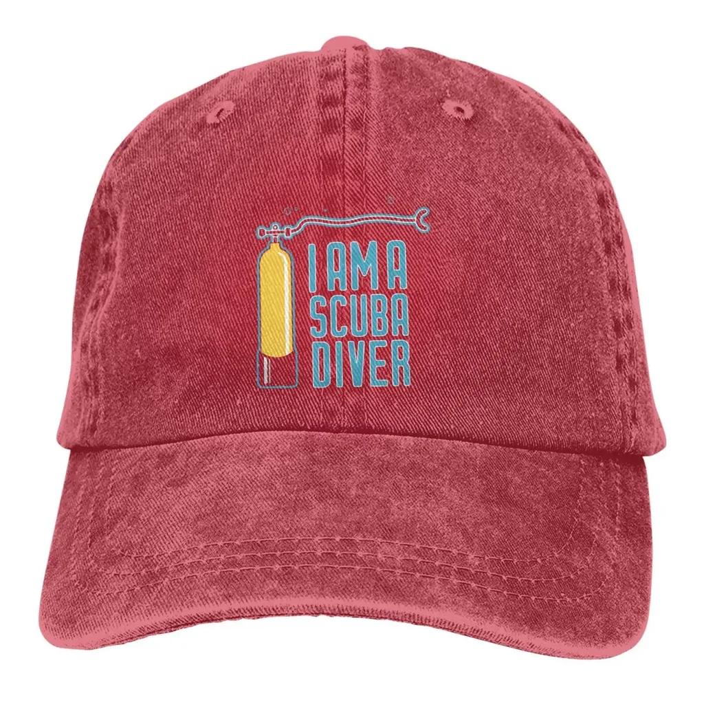 Summer Cap Sun Visor I Am A Scuba Diver Hip Hop Caps Dive Scuba Diving Cowboy Hat Peaked Trucker Dad Hats