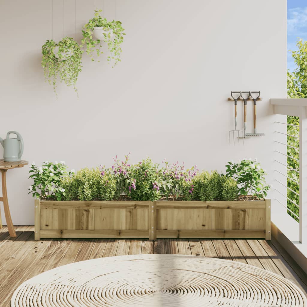 vidaXL Pflanzkübel 180x31x31 cm Kiefernholz Imprägniert