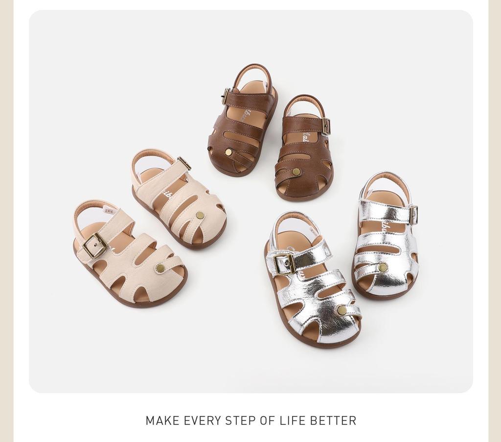 Infant Soft Sole Princess Shoes - Stylish, Closed Toe Sandals for First Steps (1 Year Old)