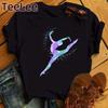 Gym Art Tee Shirt Femme Ballet Dancer Gymnast Lover Birthday Gift Tops Girls Summer Print Gymnastics Casual T Shirt Unisex