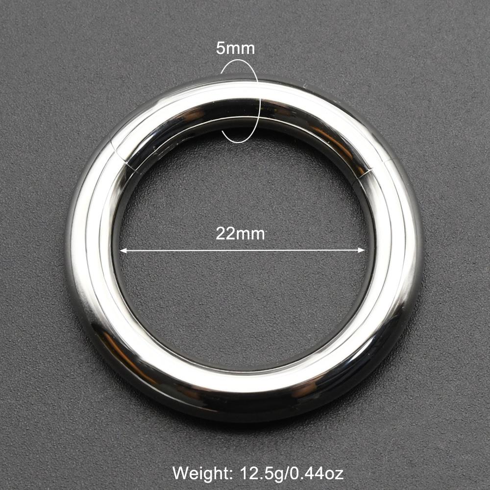 Glatte Scharnier-Segment-Creole aus Edelstahl 00G Große Größe Septum Clicker BCR PA Piercing Nasenring Ohrdehner Gewichte