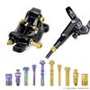 1 Set Titanium Alloy Bicycle Oil Disc Screws Multicolor Gold Disc Brake Screws  Road Bike