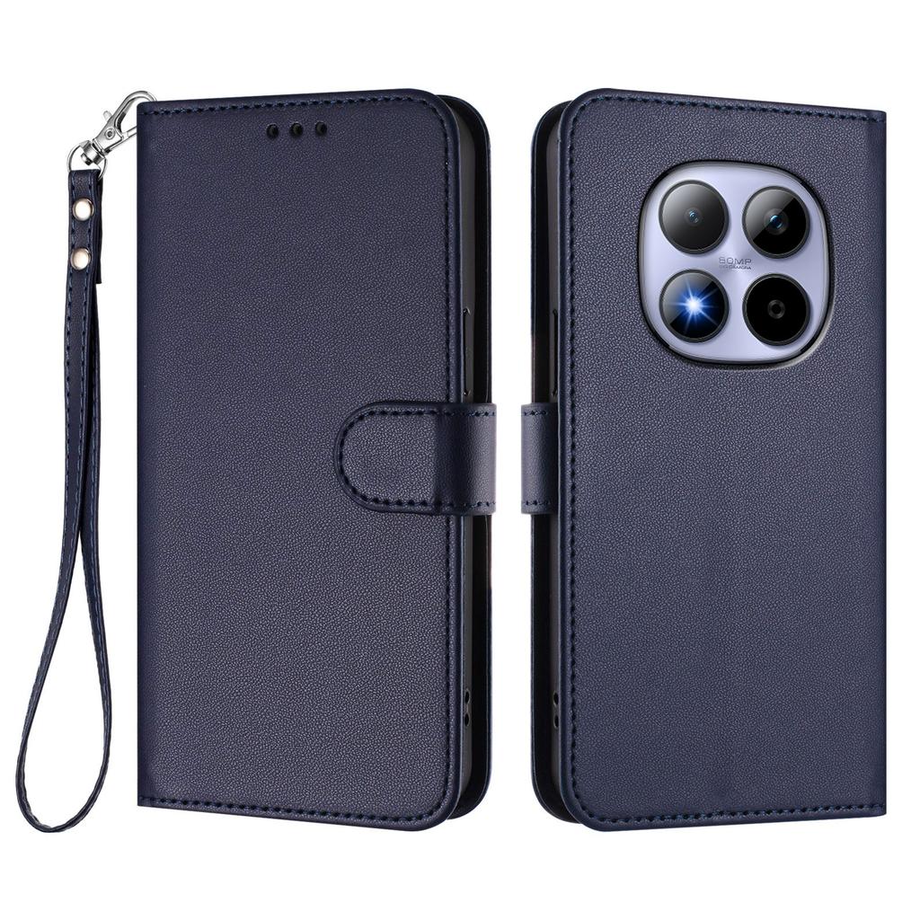 For Xiaomi Redmi Note 15 Pro 4G (Global) Leather Case Wallet Stand Phone Cover with Wrist Strap