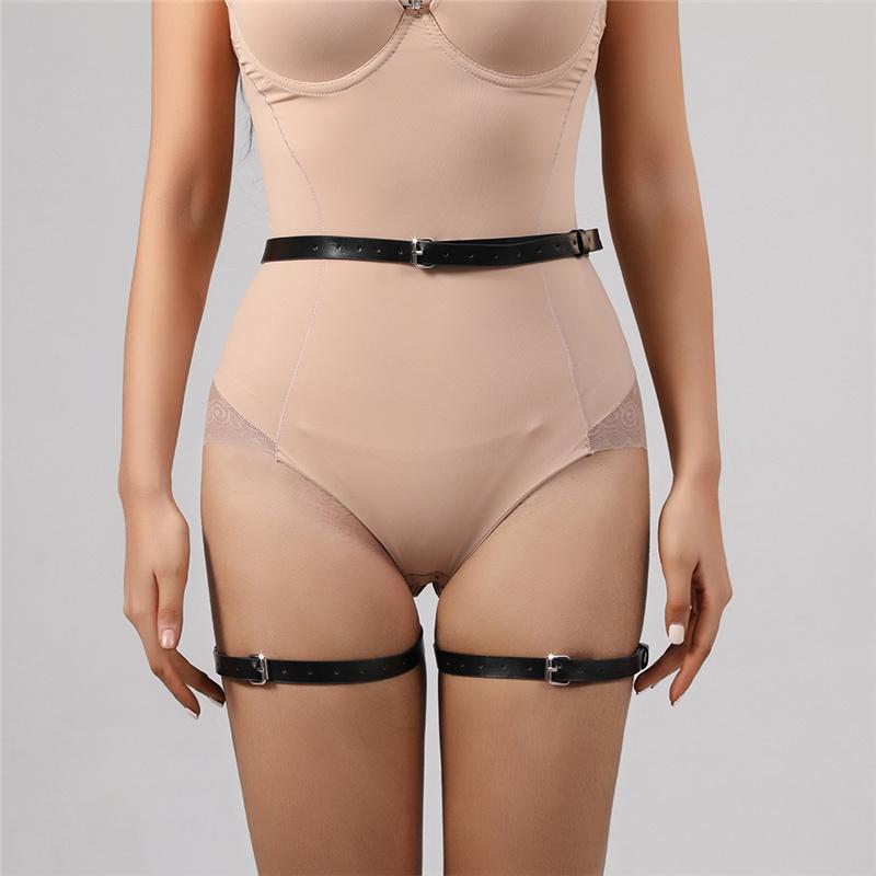 Sm Sexy Women Leather Harness Garter Belt Stocking Suspenders Straps Body Bondage Leg Strap Adult Products Sex Toys for Couples