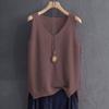 Canottiera T-shirt Estiva in Maglia di Seta Ghiacciata da Donna Taglie Forti