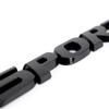Frezon Emblem Abzeichen Aufkleber Heckklappe Sport 3D Logo Metall Schwarz