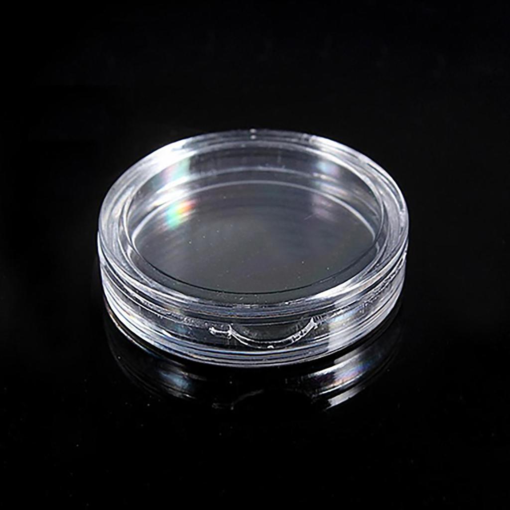 10 sztuk przezroczystych kapsułek na monety w pudełku Dostępne rozmiary od 18 mm do 50 mm na monety