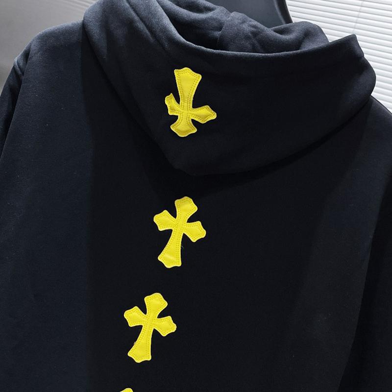 8065 CHROME HEARTS 2025 New Spring and Autumn Plus-size Thin Style Classic Style Logo Hooded Sweatshirt for Couples