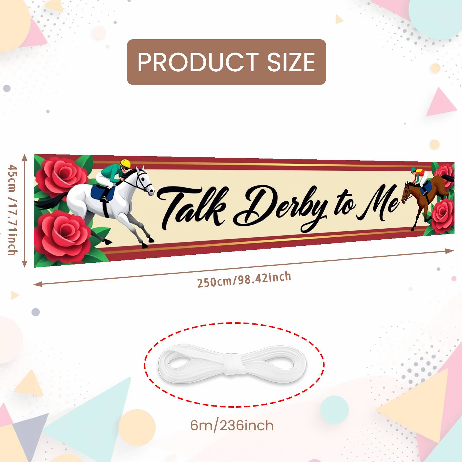 

Derby Event Background Horse Racing Theme Horse Racing Backdrop Horse Racing Banner Equestrian Graphic Race Party Display