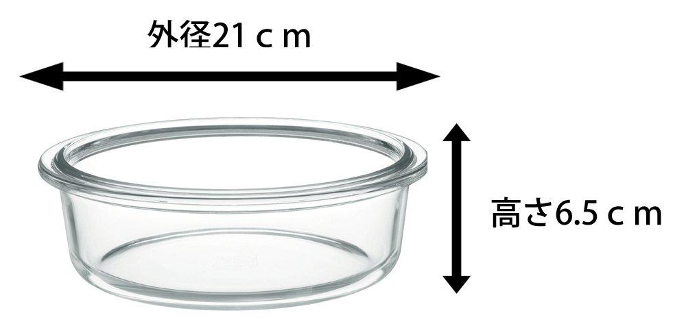 Iwaki BC240 Heat Resistant Glass Cake Mold Sponge Mold Round 18cm Diameter