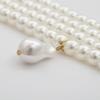 Baroque Pearl Necklace For Women Handmade Multilayer Geometric Design With Elegant Style