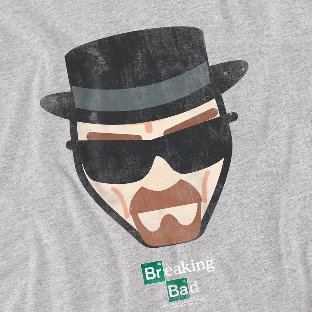 Breaking Bad Unisex Adult Heisenberg Face T-Shirt
