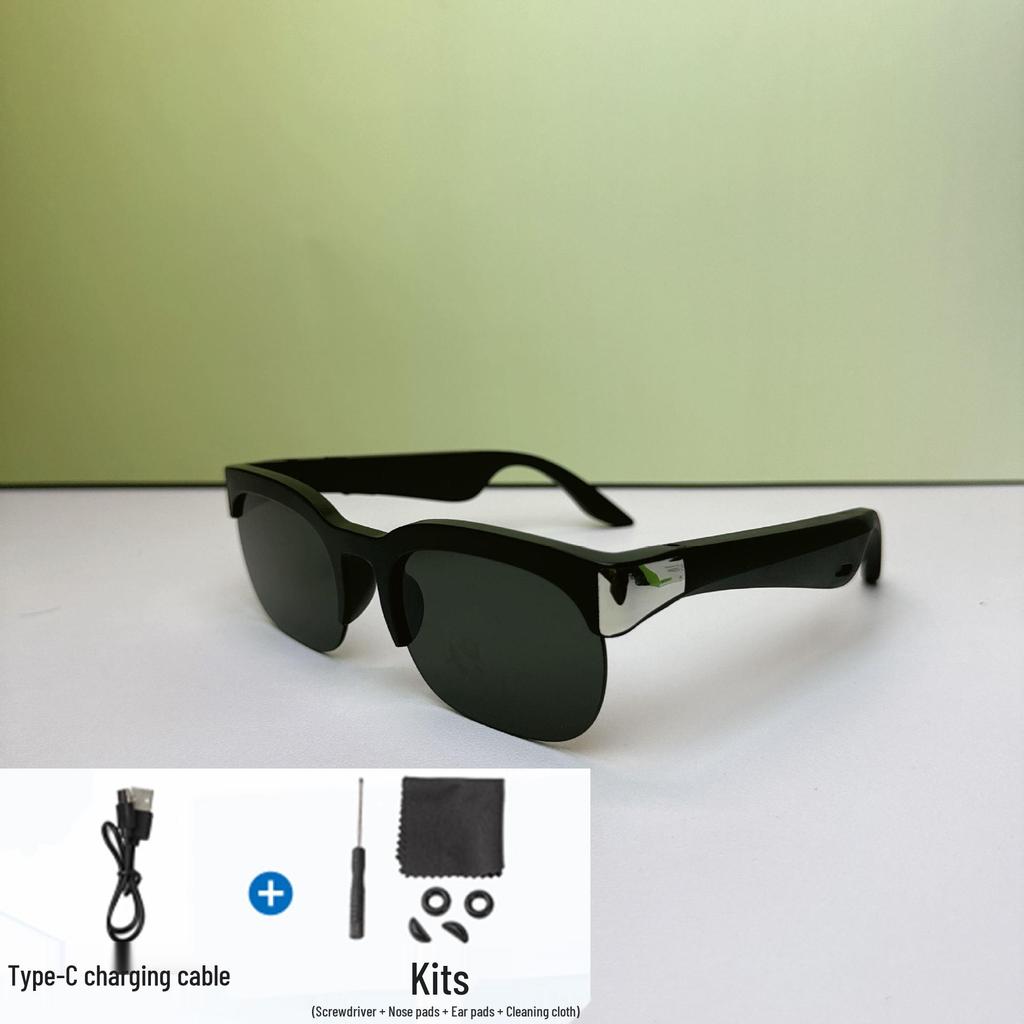 Bluetooth Smartbrille: Kabelloser Audio für Sport, Outdoor-Radfahren, Autofahren, Blaulichtfilter