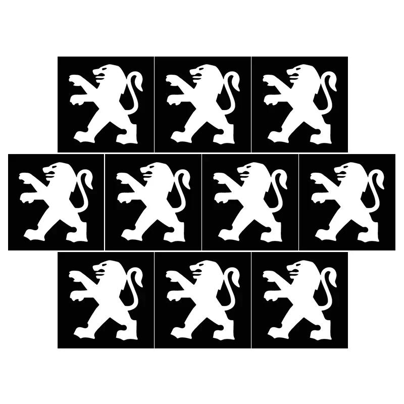 14mm Car Remote Key Stickers Emblem Car Accessories Styling For Peugeot 206 607 508 301 407 205 107 5008 106 406 408 807 308 108