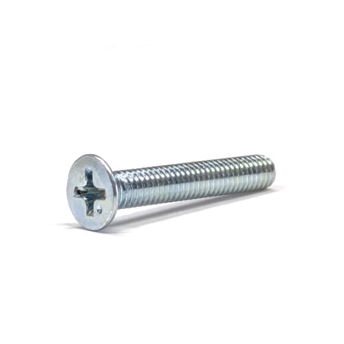 [M4x25] Flat Head Machine Screws (10 Pieces) Nickel