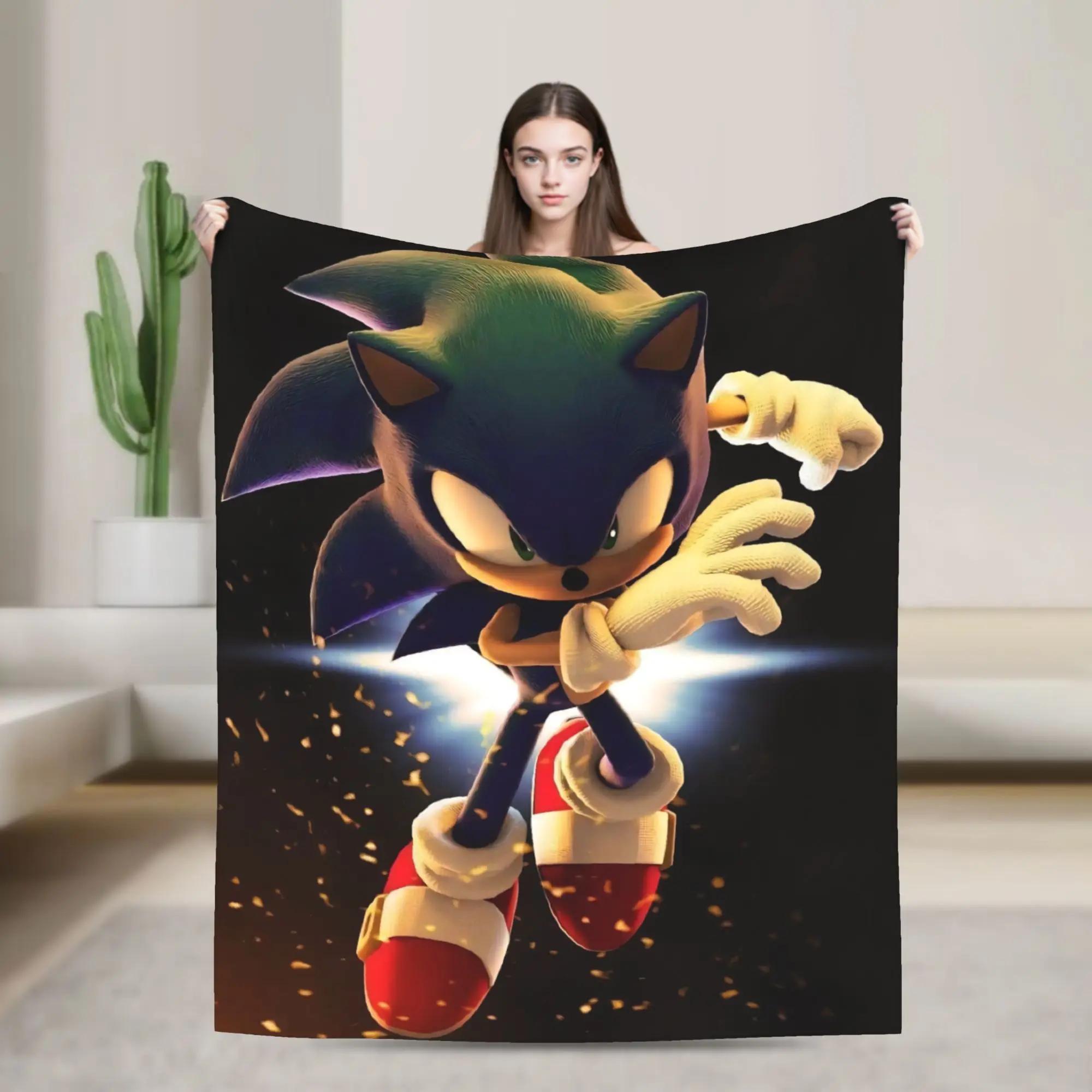 

Sonices Shadow HHedgehogs Flannel Blanket Soft Winter Bedding for Students Couch Sofa Bed Comfortable Bedspread Cover 40x50inch 101x127cm