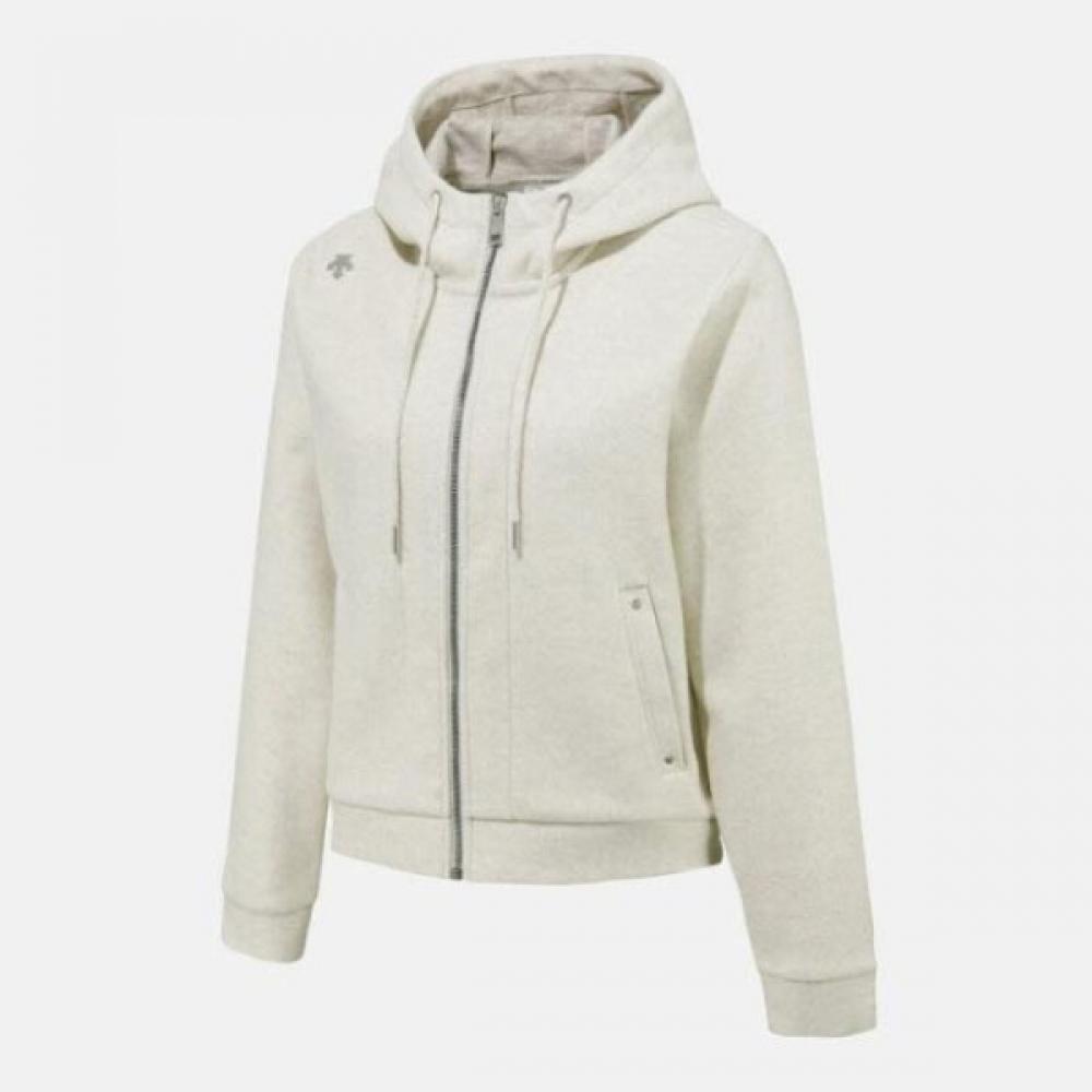 

DeScente Hoodie Zip Up Cqk Sq122pft11 Ivy Women S Wool Like Zip Up Ivory 80