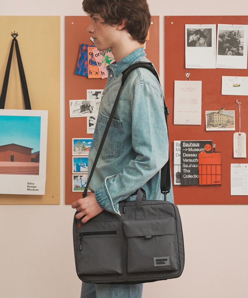 Masmarulez Briefit Laptop Case Slim Bag_Dark Gray
