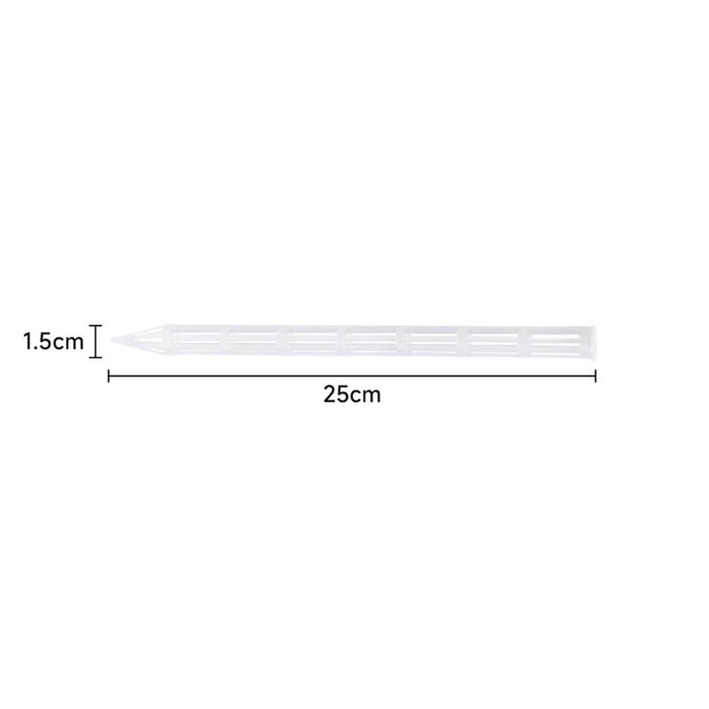 40 pcs Aeration Tubes for Soil Ventilation 25 x 1.5 cm White PP Pipes Fit All Flower For Pots Bonsai Succulent Indoor Planters