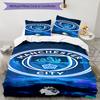 Set Copripiumino Stampato Manchester City F.C. – include 1 copripiumino e 2 federe coordinate Decorazione per camera da letto Regali di Natale