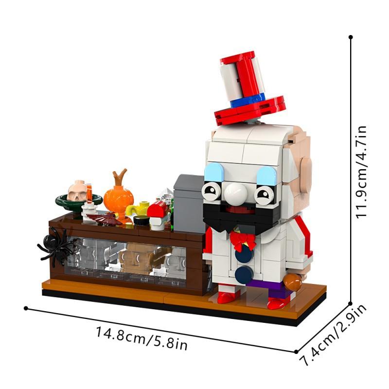 MOC House of 1000 Corpses Captain Spaulding Building Blocks Horror Clown Figure DIY Bricks Toy Fans Xmas Gift