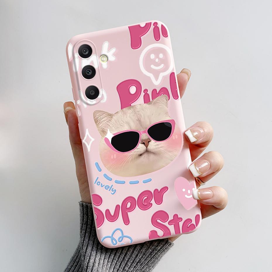 For Samsung A25 5G Case SM-A256B Stylish Painted Soft Silicone Shockproof Cover For Samsung Galaxy A15 A25 A35 A55 5G 2023 Capa
