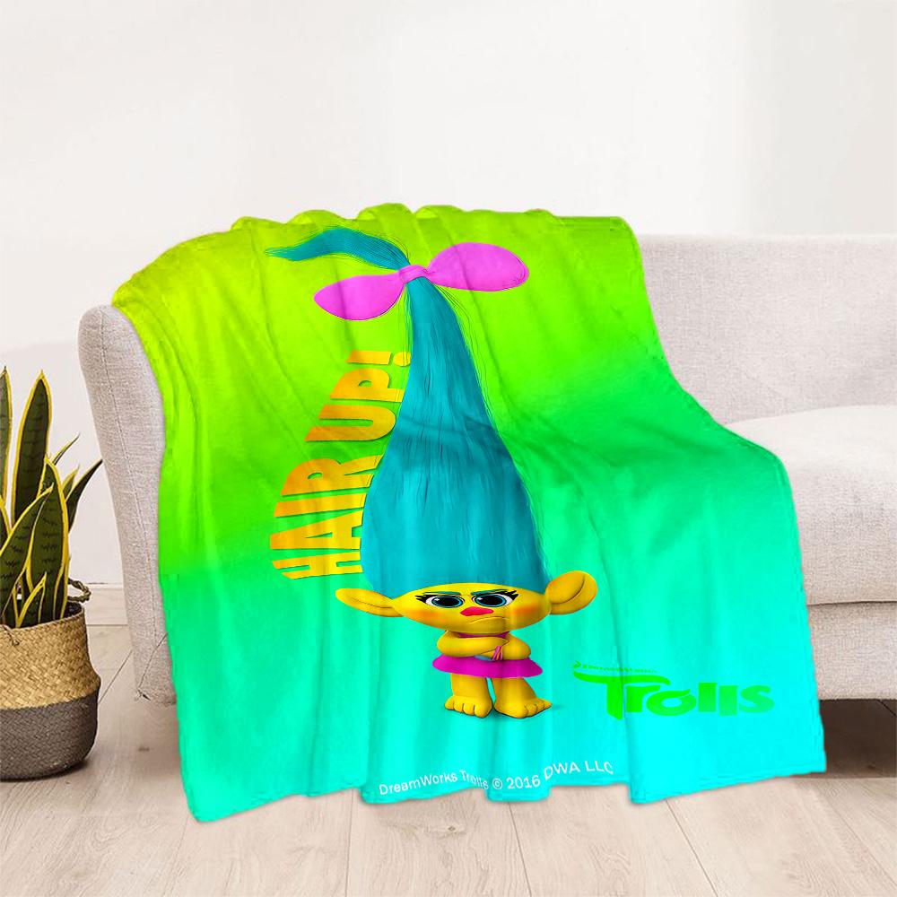 Trolls World Tour Blanket Soft Warm Cozy Suitable for Chair Bed Livingroom for All Seasons Modern Ideal Gift For Birthday Valentine'S Day