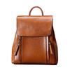 2025 Autumn/Winter Women's Genuine Leather Waterproof Backpack - Simple, Versatile for Travel, School, and Business