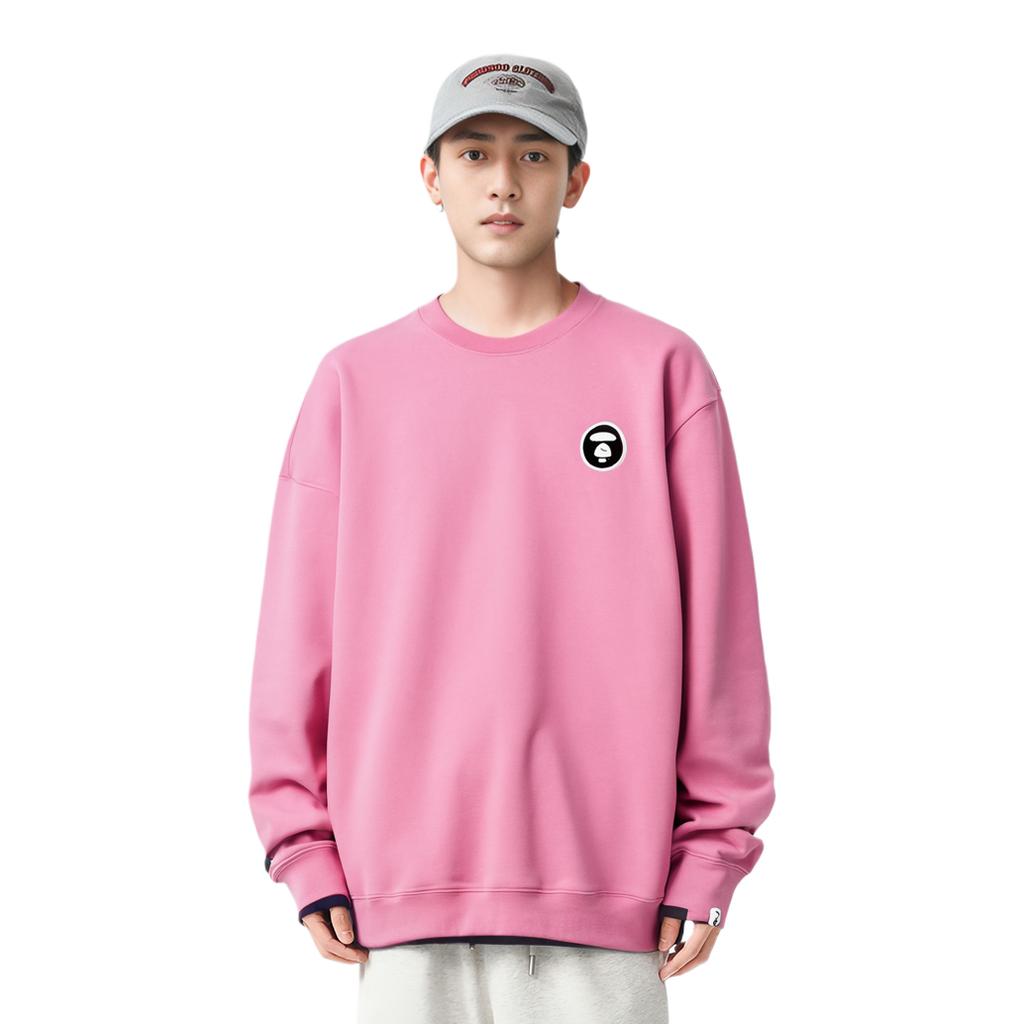 Aape Sweatshirts Men's Crew Neck Thickened Regular AAPSWM3804XXH