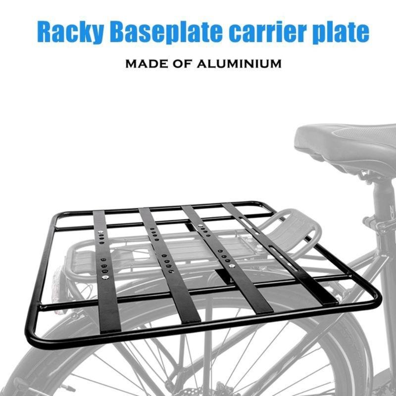 Portapacchi per Bicicletta Rimovibile Portapacchi Posteriore per Bici Estensione Allargata Portapacchi Posteriore Staffa Fissa in Metallo Durevole