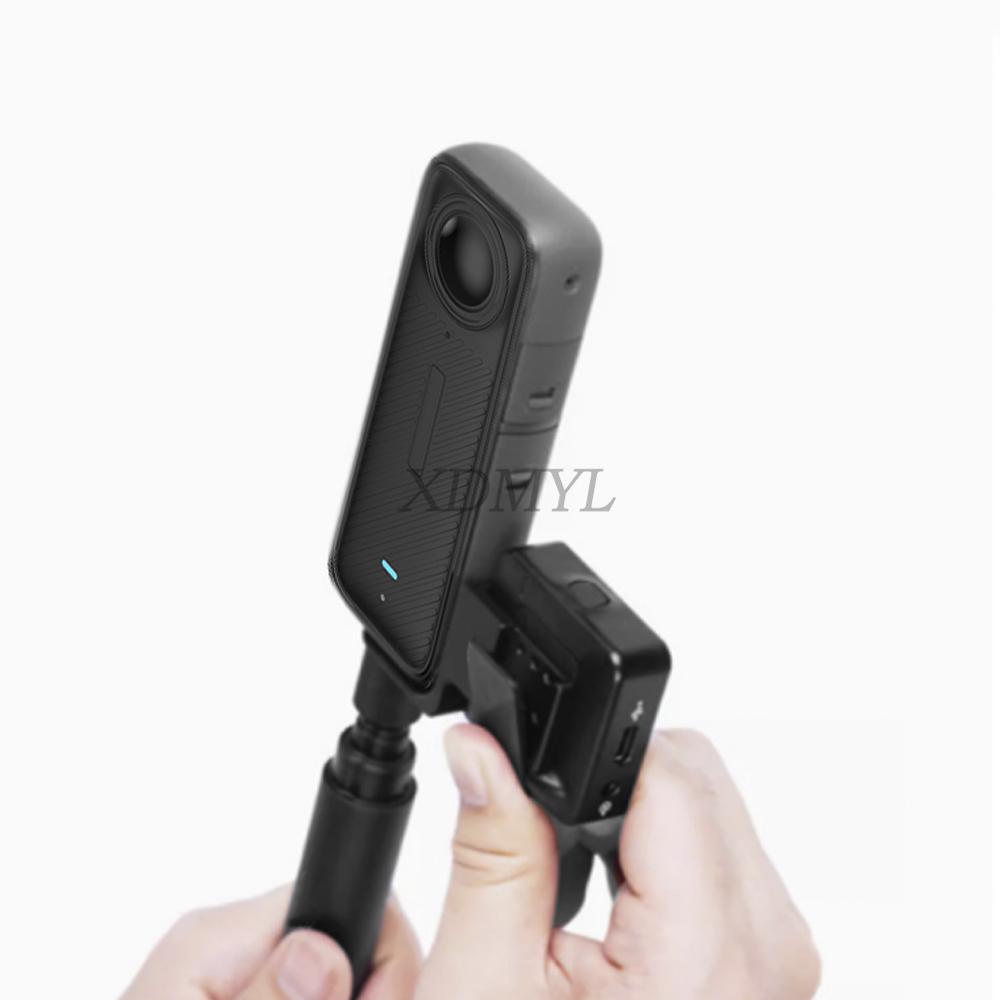 Microphone Extension Bracket For Insta360 X5/X4/X3 Quick Release Receiver Audio Holder Bracket Adapter Camera Accessories