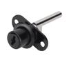 2Pcs Furniture Drawer Wardrobe File Cabinet Lock with Keys Office Security (19mm Head Black)