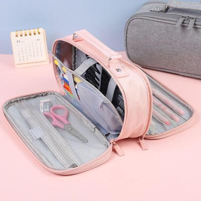 High School Pencil Case Portable Large Pencil Pouch Workspaces Organizers For Mural Outside School Desktop Pottery Dorm Makeup