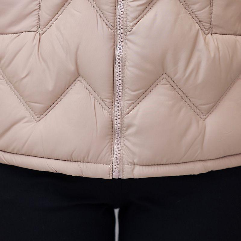 Light Purple Quilted Vest for Women - Chic, Warm, Sleeveless Polyester Top with Zipper Closure for Spring/Fall