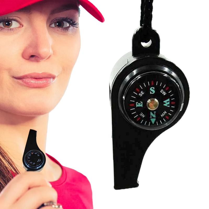 Safety Whistle For Women Compass Hiking Survival With Thermometers Compass Hiking Light Outdoor Equipment For Kayaking Boating