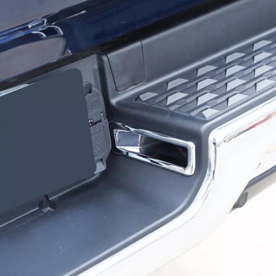 For Ram 3500/2500/1500 -2024 Chrome Rear License Plate Lamp Cover Trim Bezel