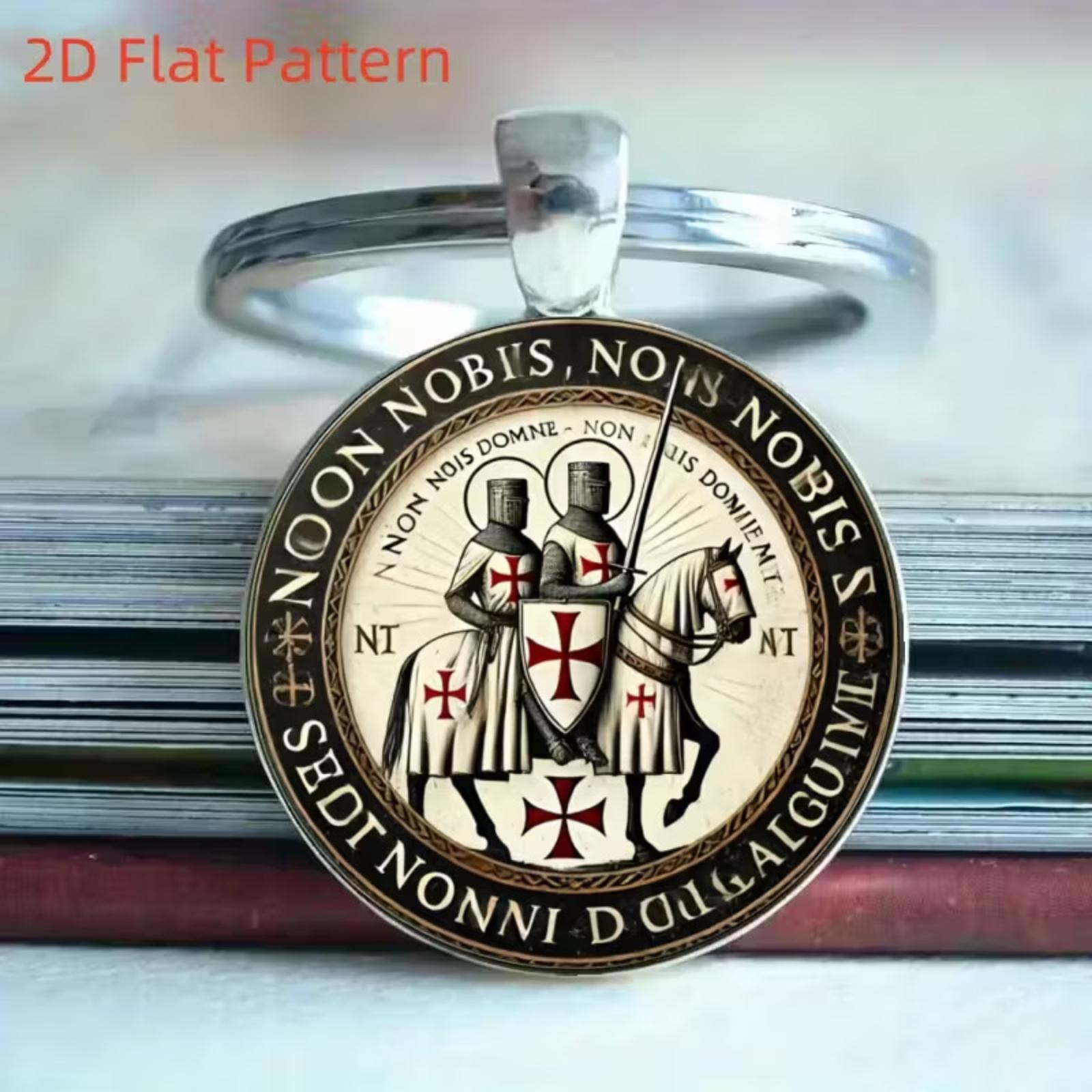 

Round Metal Keychain Pendant Alloy Key Ring with Flat Pattern Double Sided Design Suitable for Everyday Use and Collection One Size