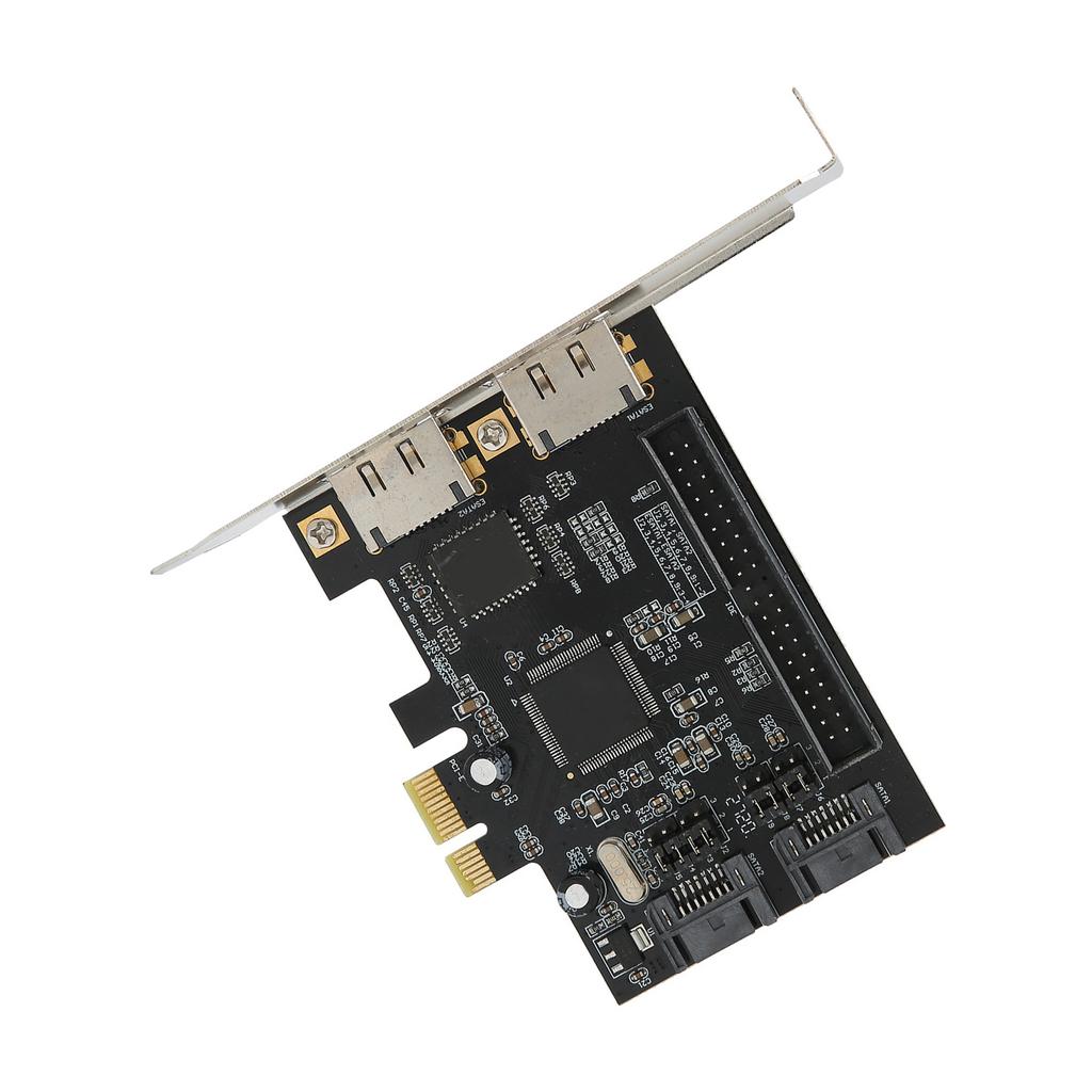 Adapter Card PCIe To SATA ESATA IDE PCB Network Converter Computer Hardware with Driver CD