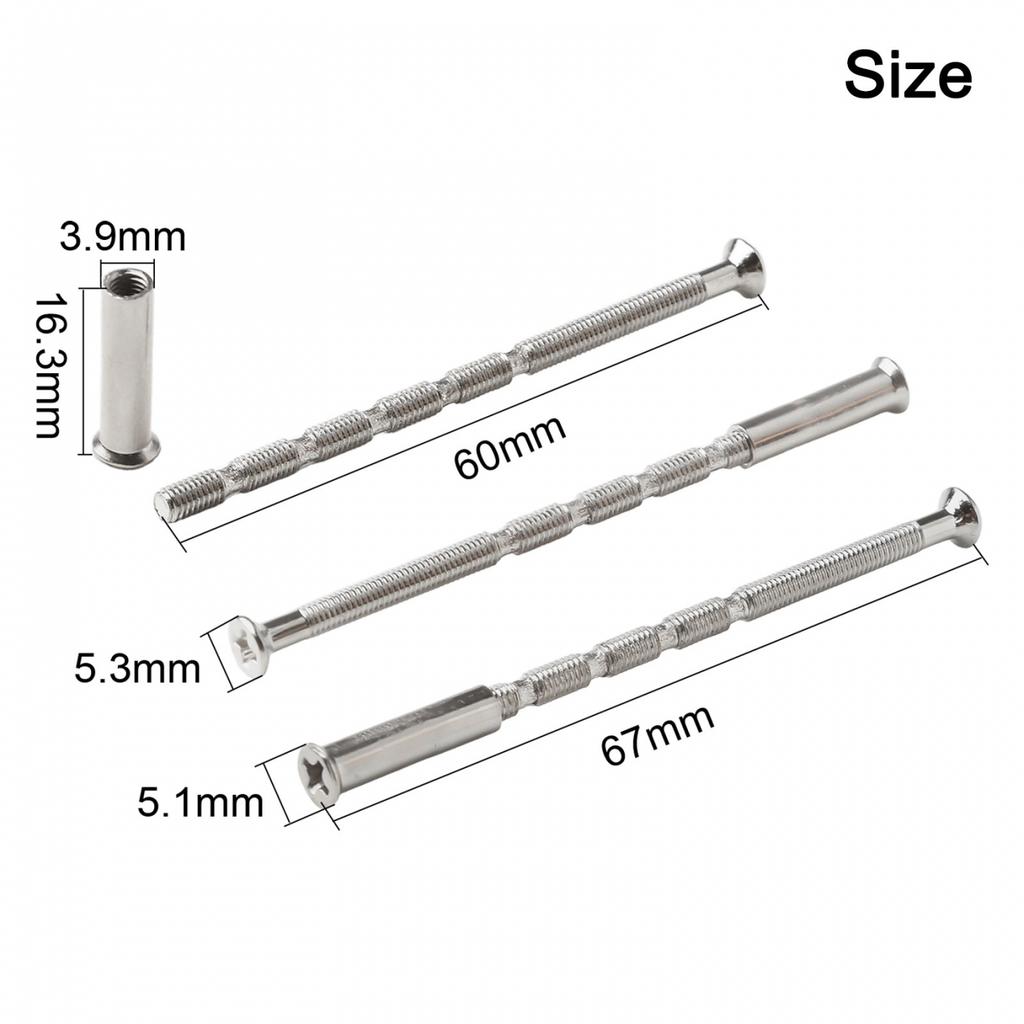 Nickel Plated For M3 Door Handle Screws Set of 25 for Long Lasting Use