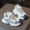 Summer Kids Sneakers Breathable Mesh White Shoes Boys Running Dad Shoes
