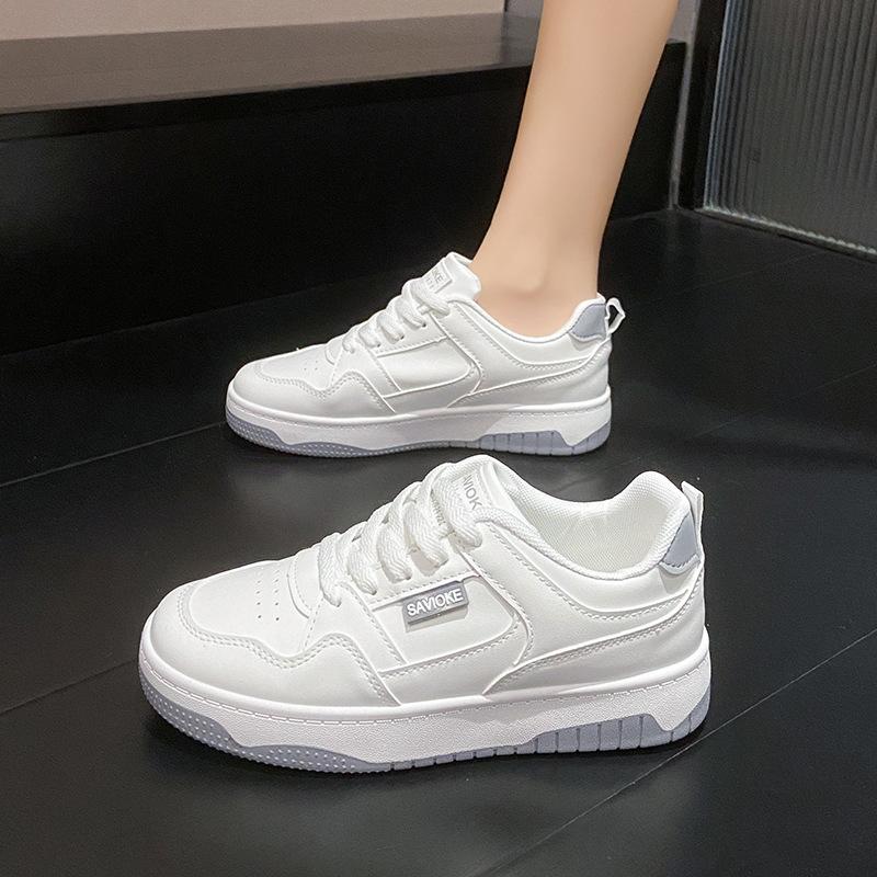 2025 Spring Little White Shoes New Korean Version Ins Trendy Girl Students Platform Heightening Sports Board Shoes Casual Shoes P712