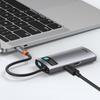 Baseus Metal Gleam 4-in-1 USB-C Hub: 100W PD, 4K HDMI, USB 3.2 Gen 1 & 2.0 - Model CAHUB-CY0G