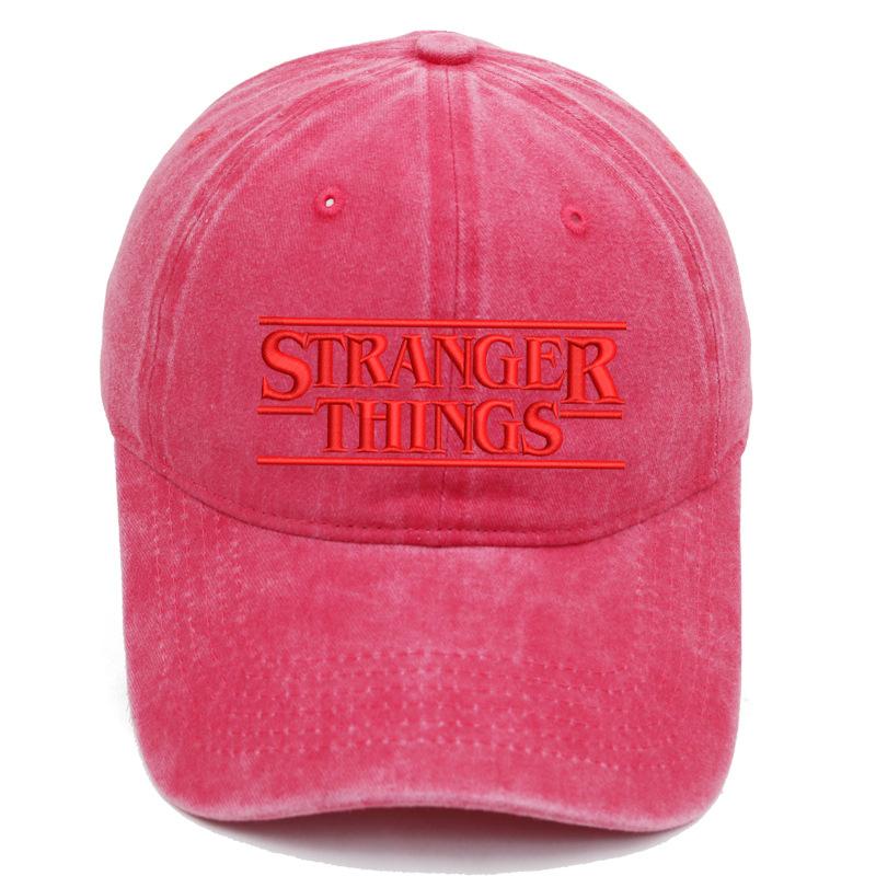 Stranger Things Hat Season 5 Hot Sale Embroidery Washed Baseball Cap Men and Women