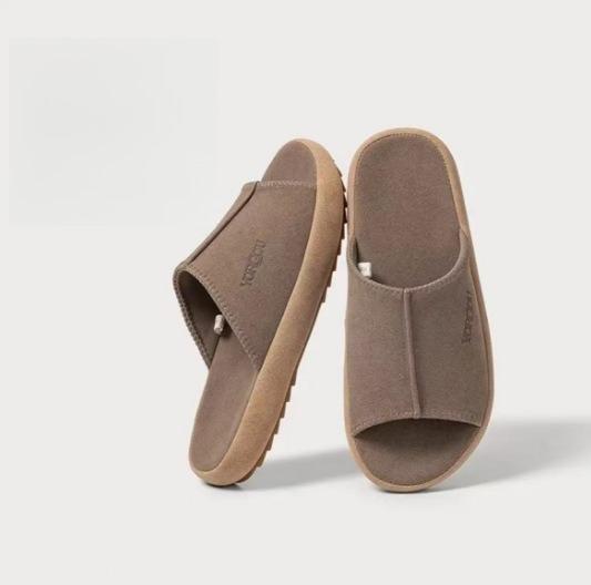 Fashion Vintage Slippers Couple Outdoor 2025 Summer Fashion Non Slip Flat Sandals Soft Bottom Comfortable Lightweight House Slippers