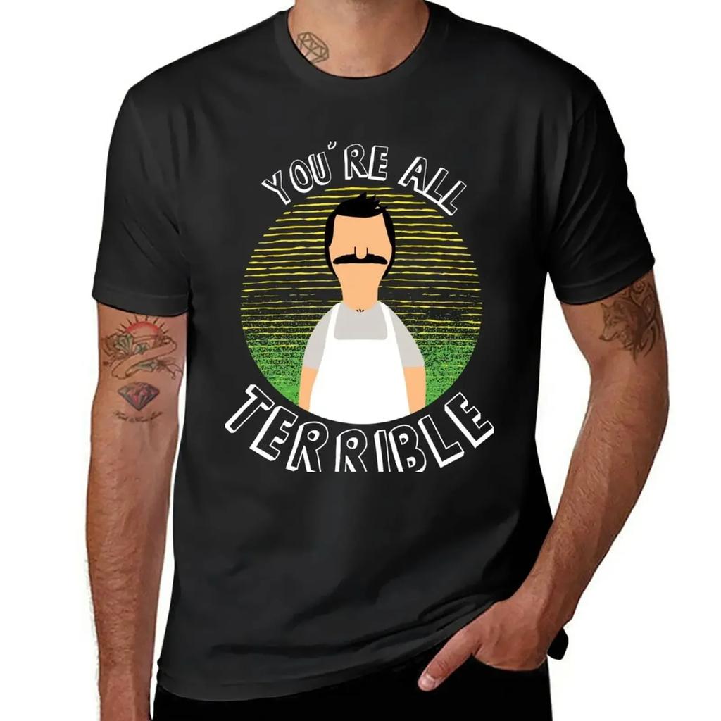 Bob Terrible Tshirt Blanks Oversized Unisexs Clothing