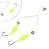 Attractive Silver Finish Double-Hook Rig Metal Fishing Hooks