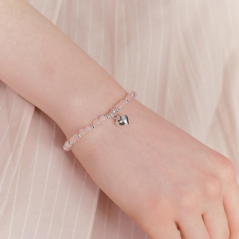 

ENGBROX glorious heart rose bracelet silver