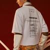Li Ning T Shirts Men's White Crew Neck Moderate Straight Fit AHSR673-1