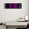 Wall-mounted Electronic Wall Clock Temperature Display Table Clock Digital LED Clocks  for Bedroom