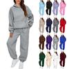 Womens Hoodie and Sweatpants Set 2 Piece Oversized Sweatsuit Fall Fashion with Pockets Baggy Outfits
